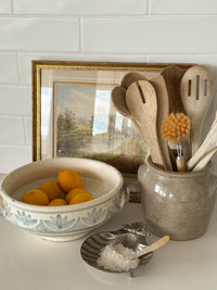 Blue and White Bassine Bowl