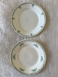 Pair of Faiencerie de Castres Green Plates