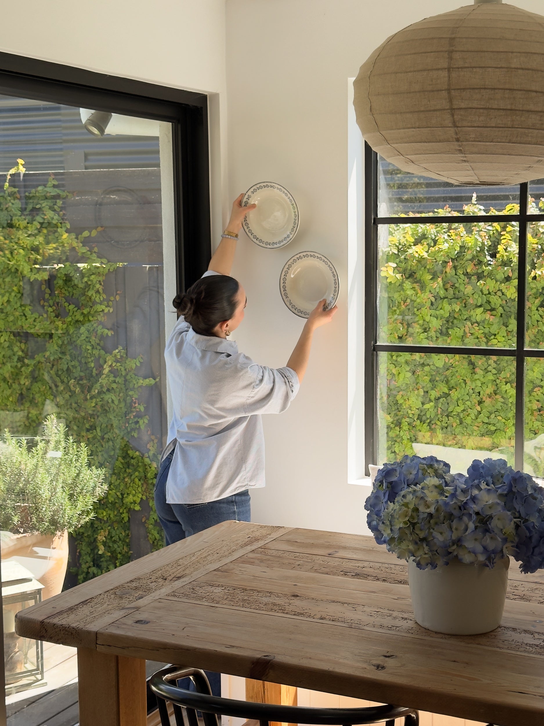 Pair of Antique Gien Shallow Ironstone Bowls