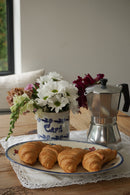 Antique Saint-Uze Stoneware Cafe Cannister