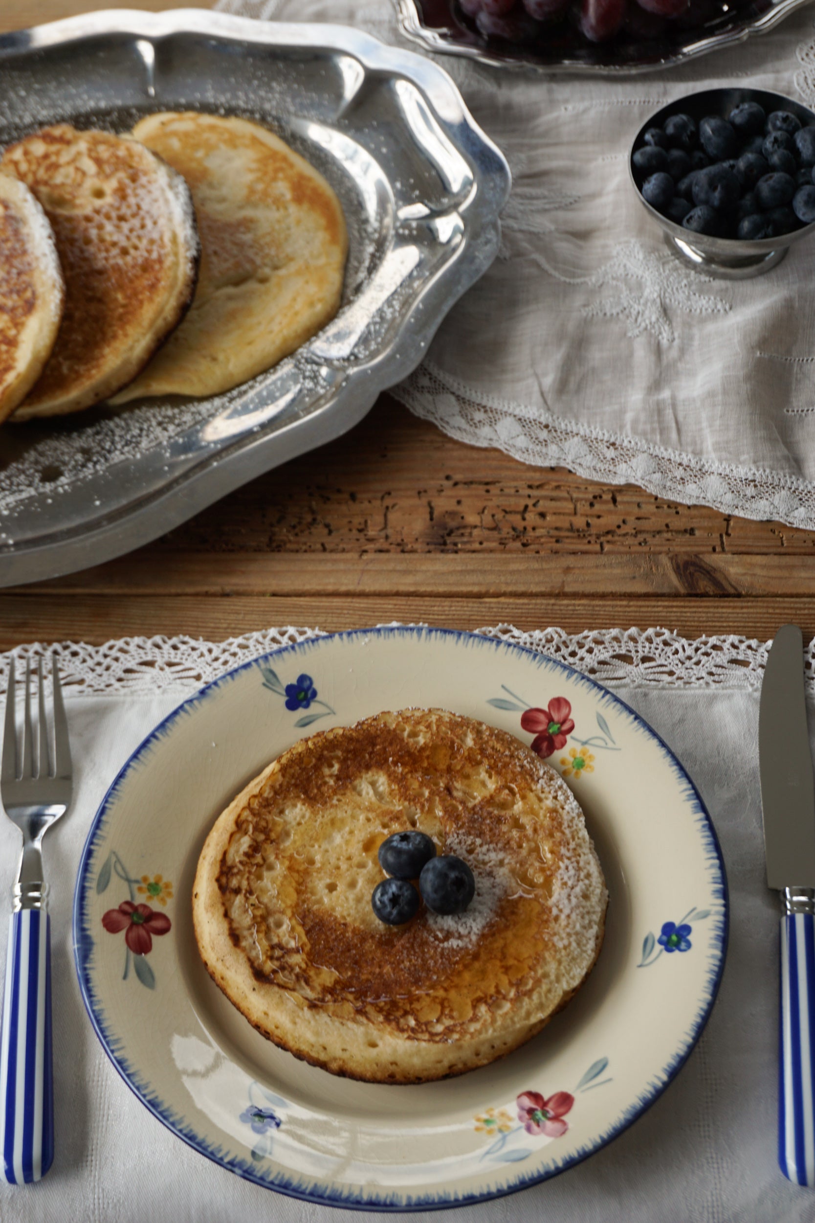 Set of Crocheted Lace Edge Table Linens