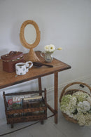 Vintage Wicker Vanity Mirror