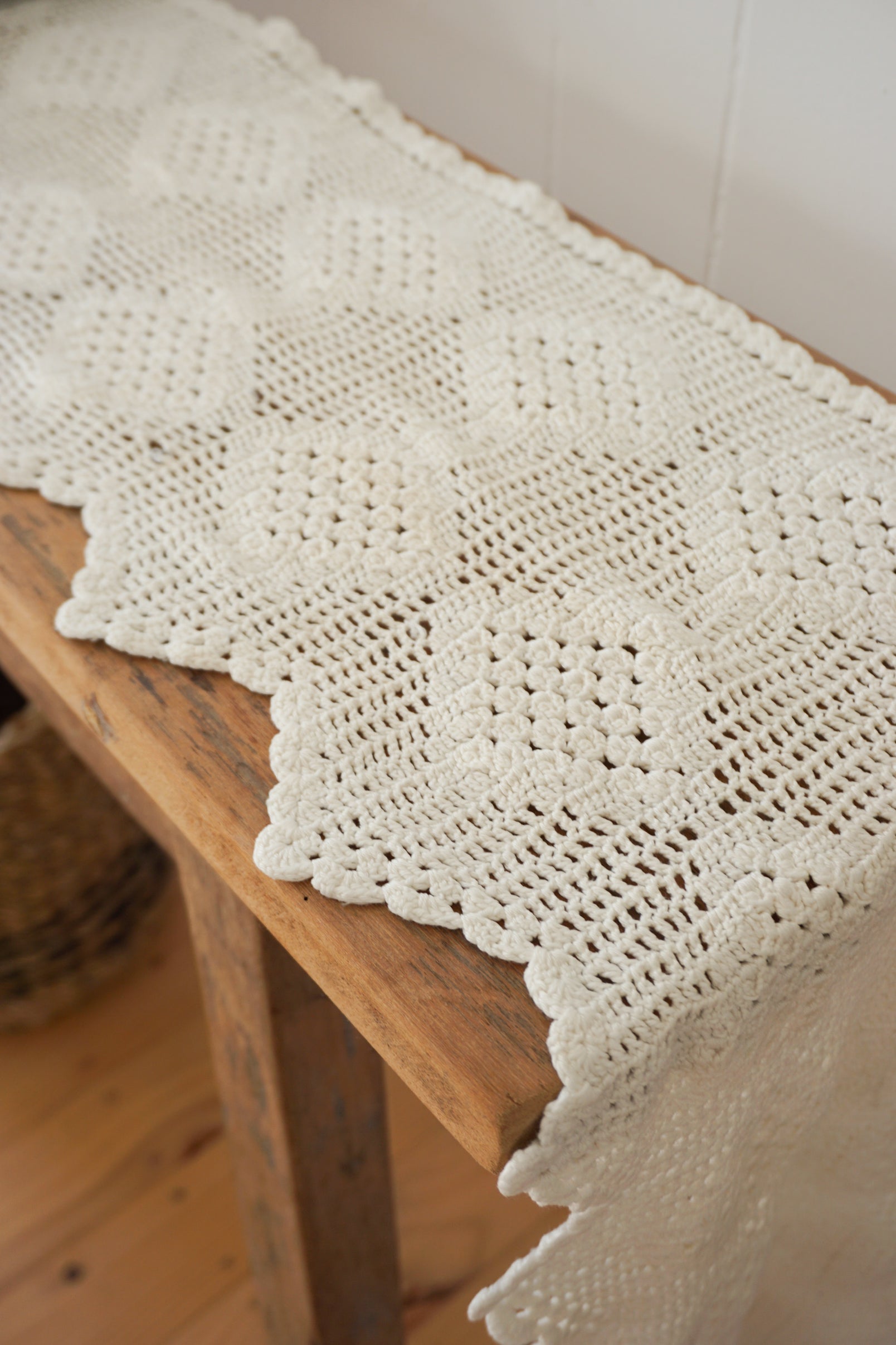 Hand-Crocheted Table Runner