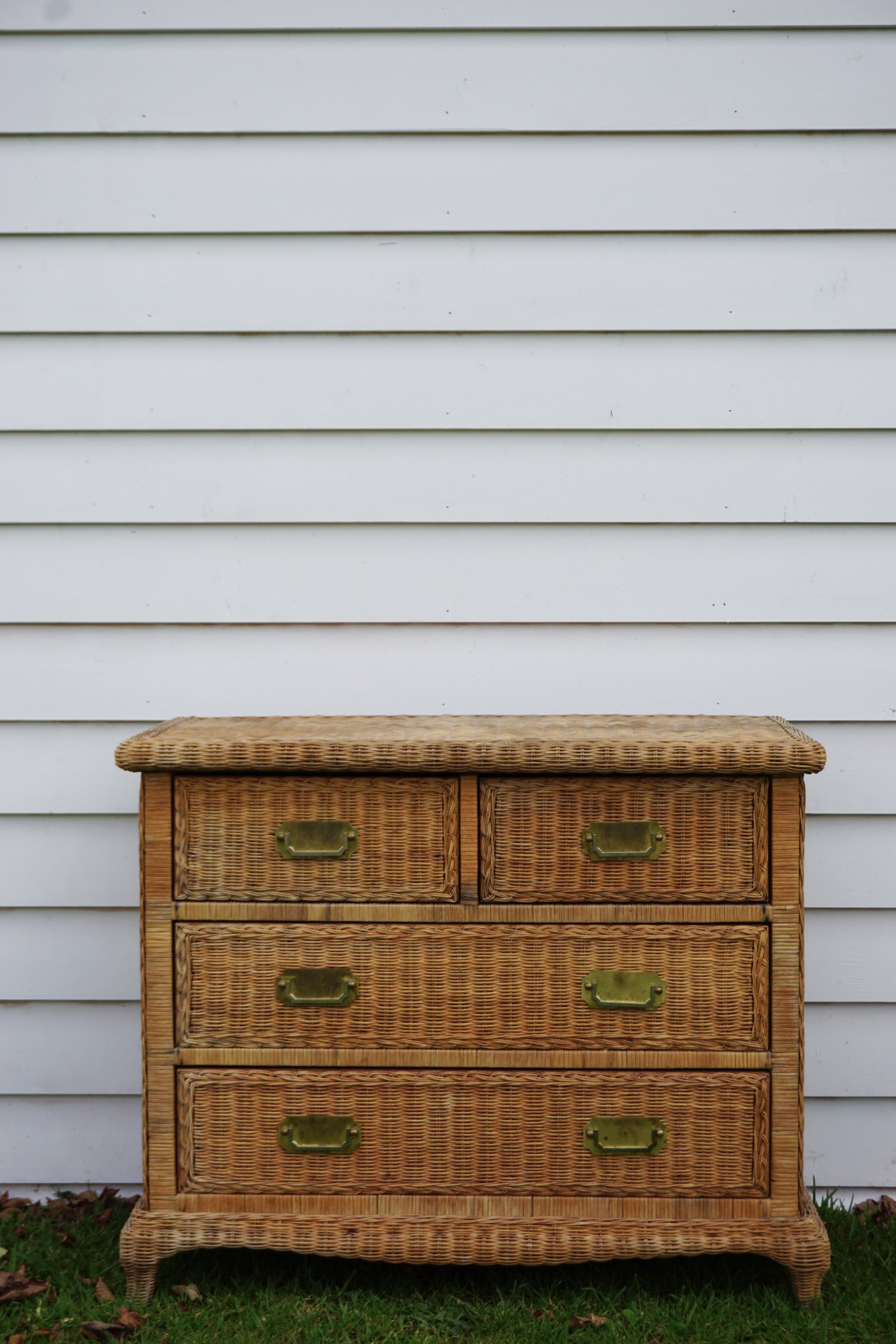 Vintage Wicker Dresser