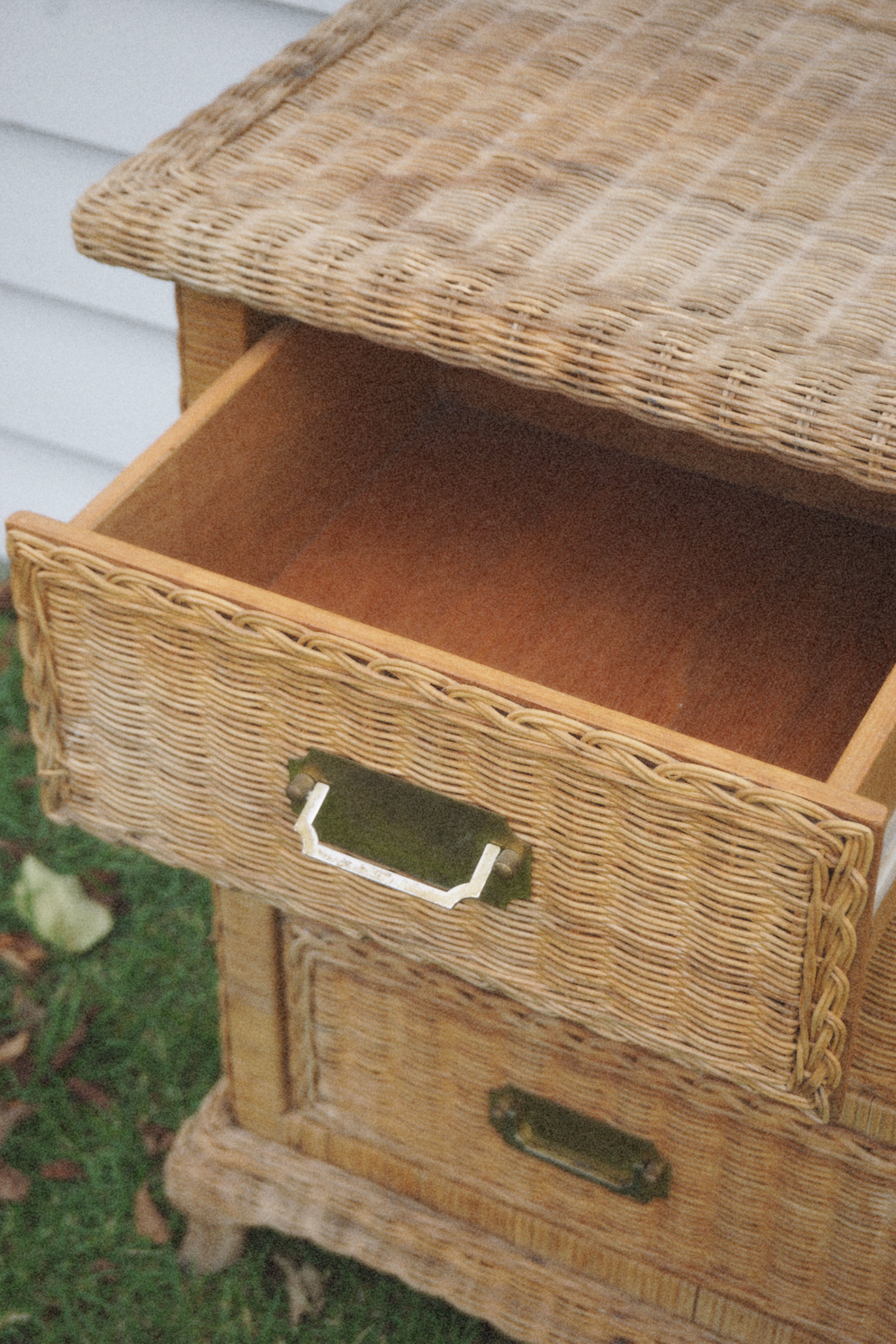 Vintage Wicker Dresser