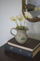 Beige & Blue Ceramic Pitcher