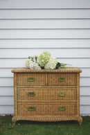 Vintage Wicker Dresser