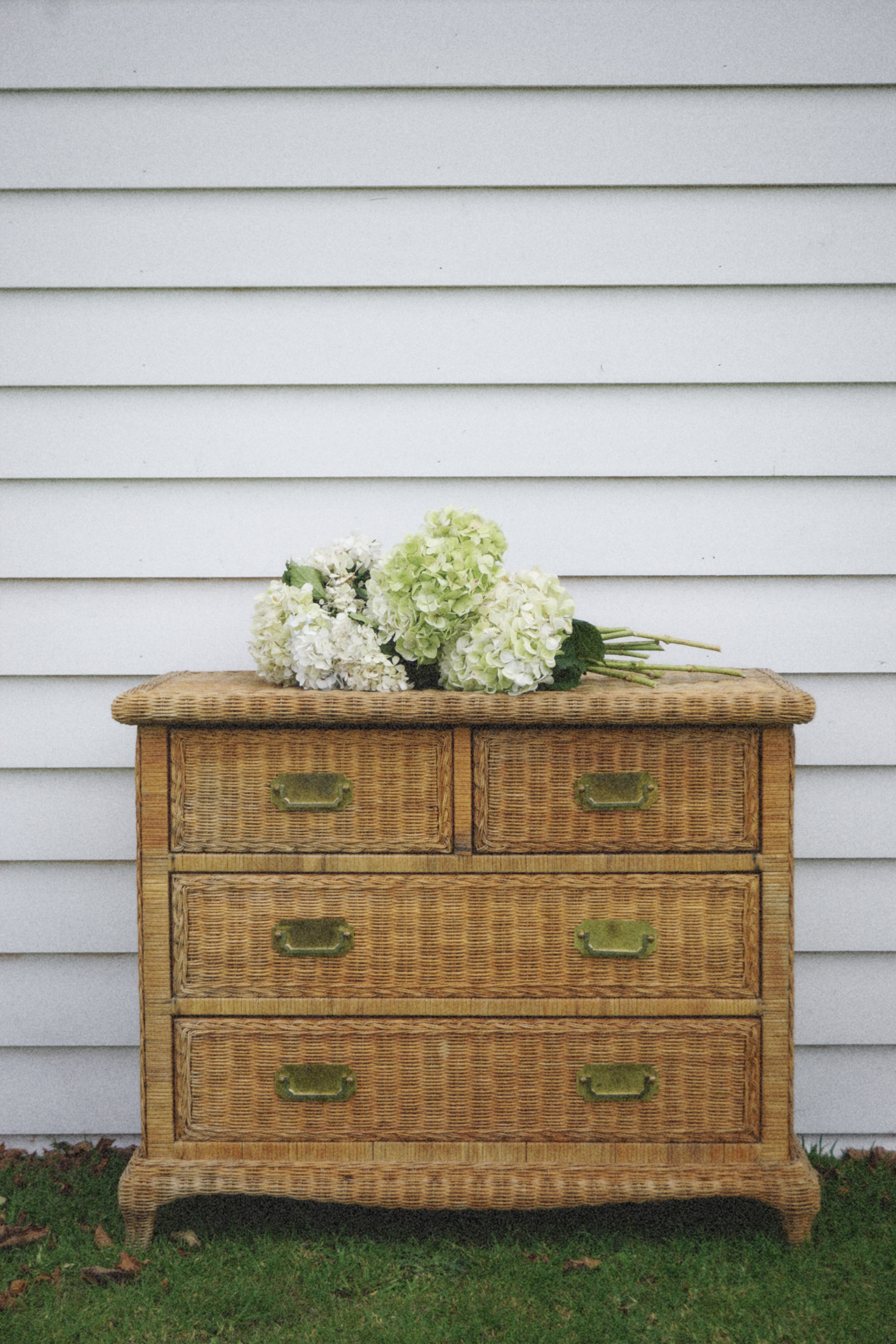 Vintage Wicker Dresser