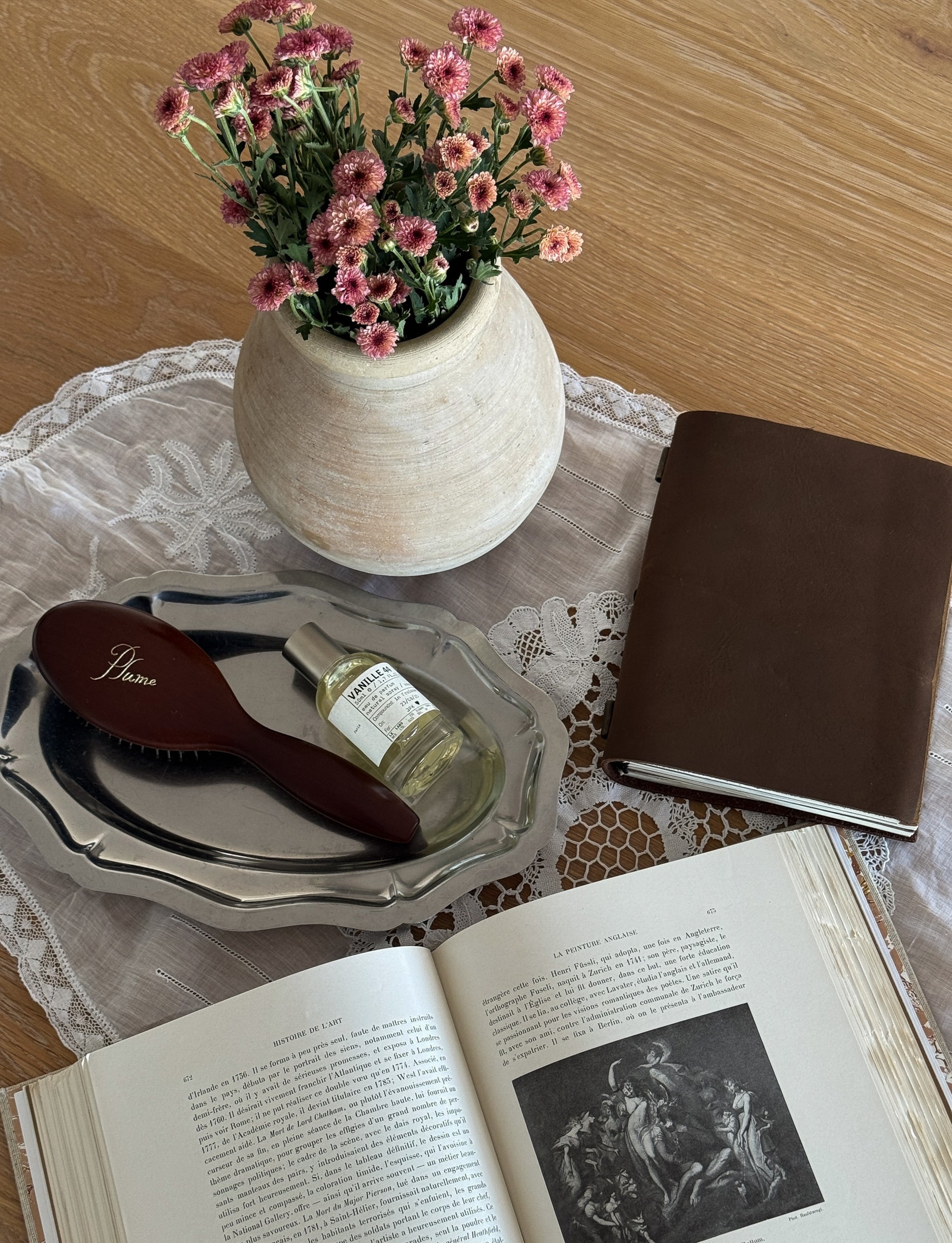 Antique Oval Lace Doily