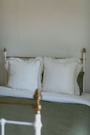 Pair of Broderie Anglaise European Cushion Covers