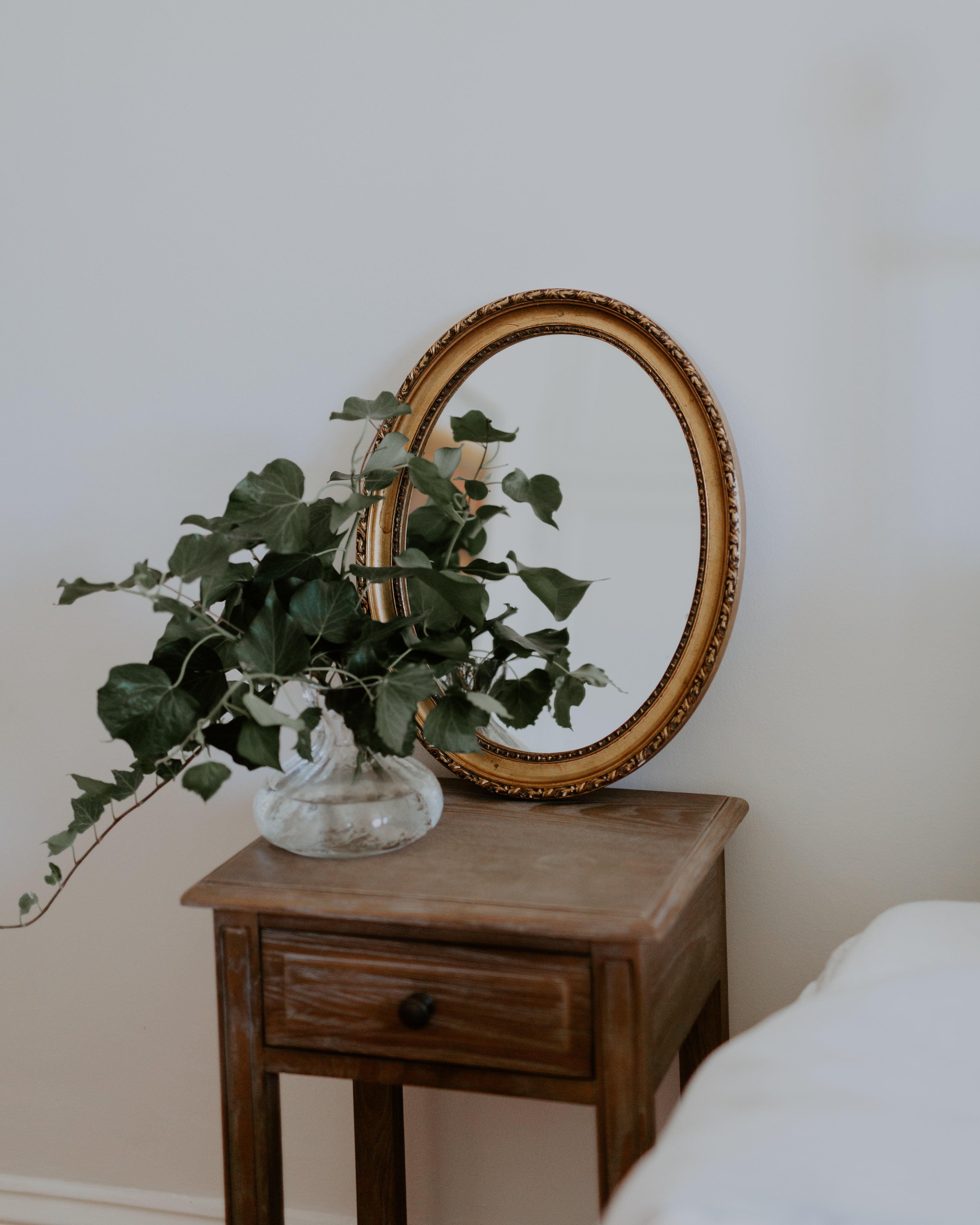 Brass Gilt Oval Mirror
