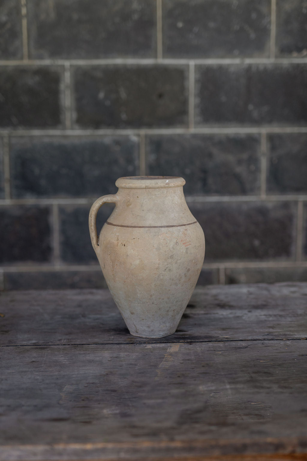 Large Rustic Vessel with Stripe