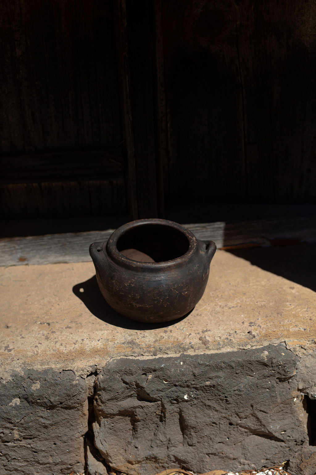 Blackened Earthenware Vessel
