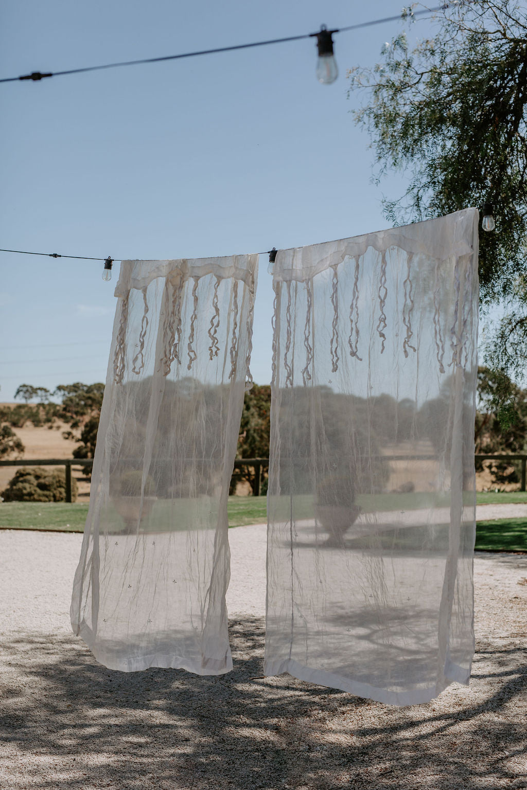 Pair of Cotton Voile Curtains
