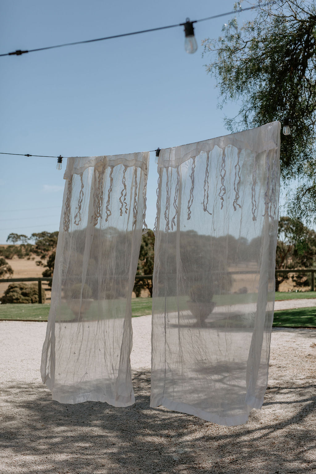 Pair of Cotton Voile Curtains