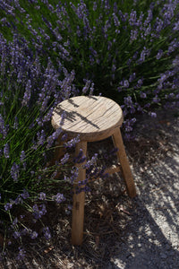 Large Timber Stool