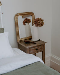 Brass Gilt Rounded Rectangular Mirror