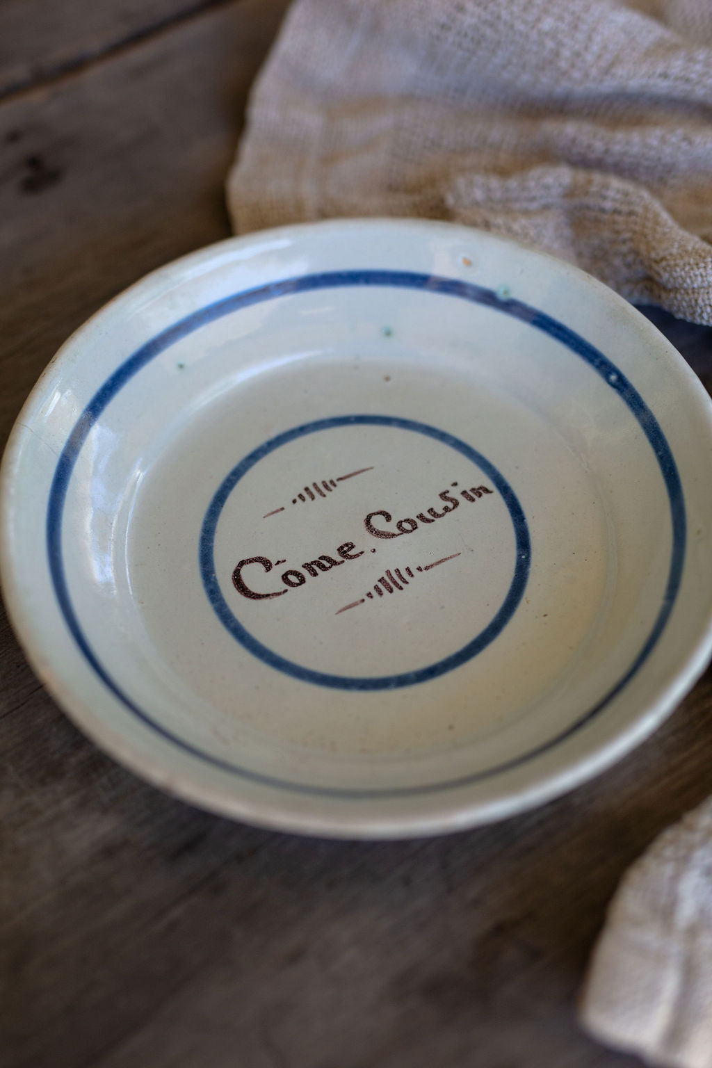 'Come Cousin' Plate