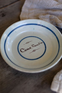 'Come Cousin' Plate