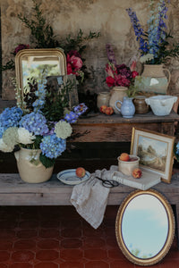 Brass Gilt Oval Mirror