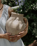 Large Rustic Vessel with Stripe